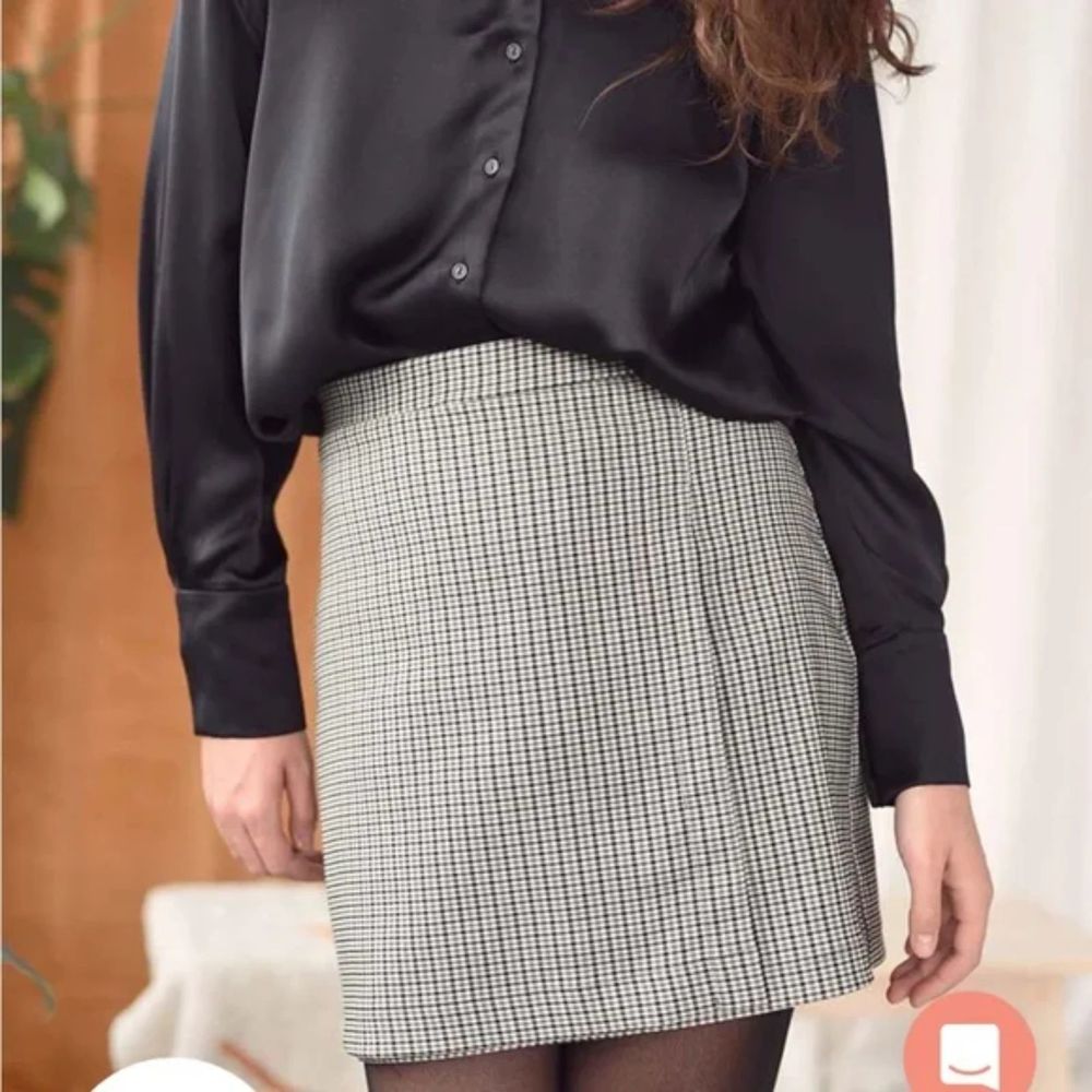 Chloe Plaid Wrap Effect Skirt by From Rachel L NWOT